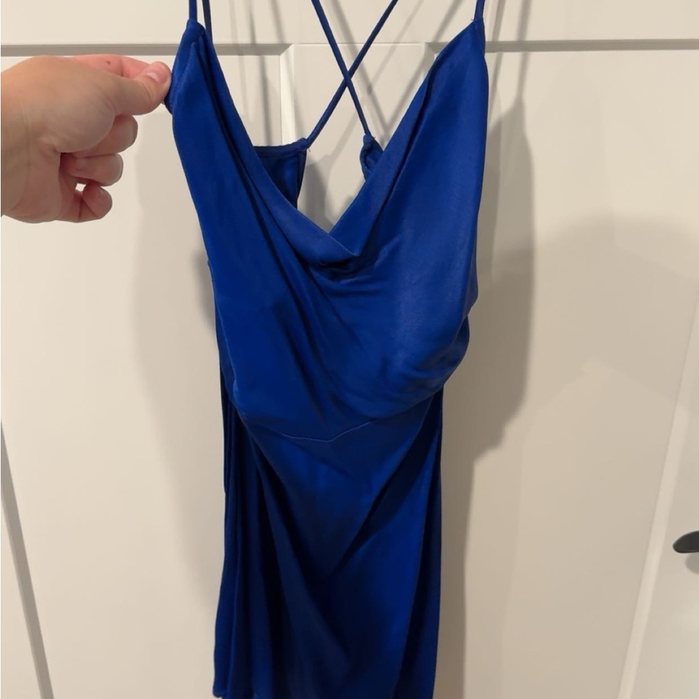 Zara Royal Blue Strappy Dress